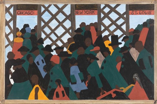 Art by Jacob Lawrence - The Migration Series