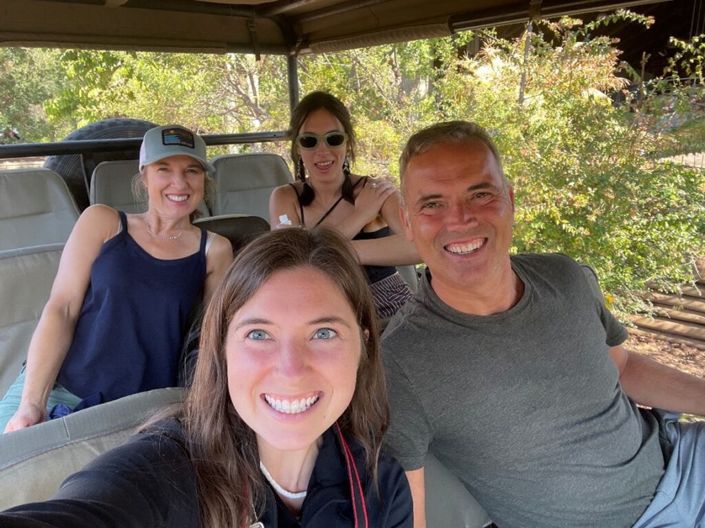 Dr. Livermore pictured with his family in Botswana
