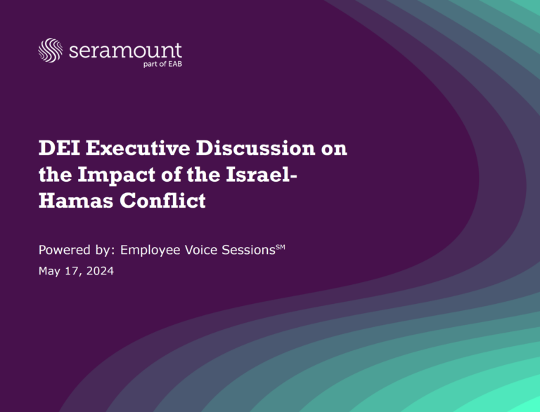 DEI Executive Discussion on the Impact of the Israel-Hamas Conflict