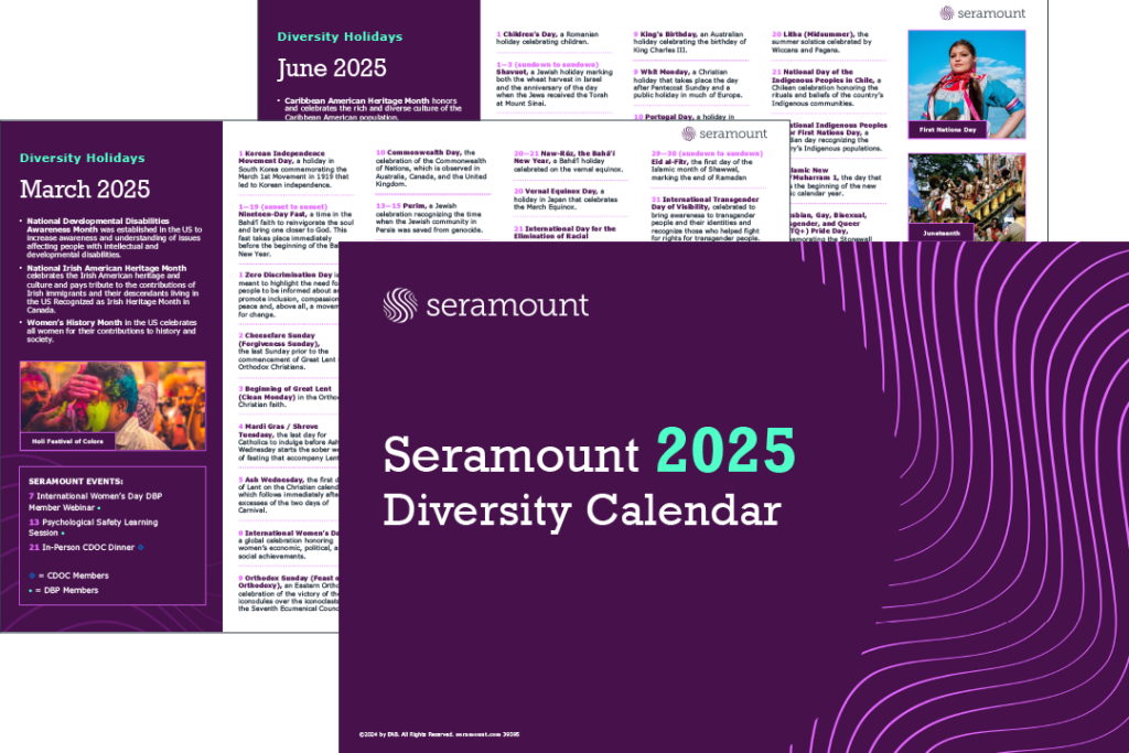 Seramount 2025 Diversity Calendary