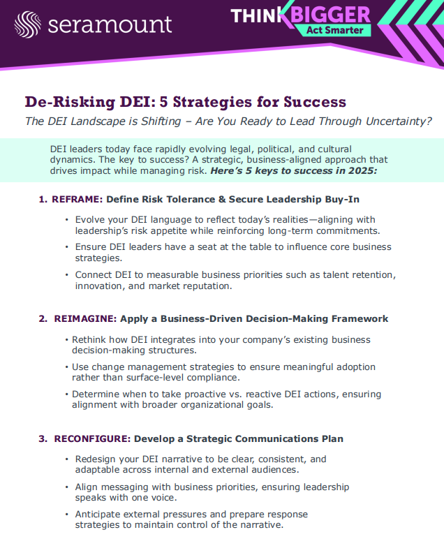 De-Risking DEI: 5 Strategies for Success