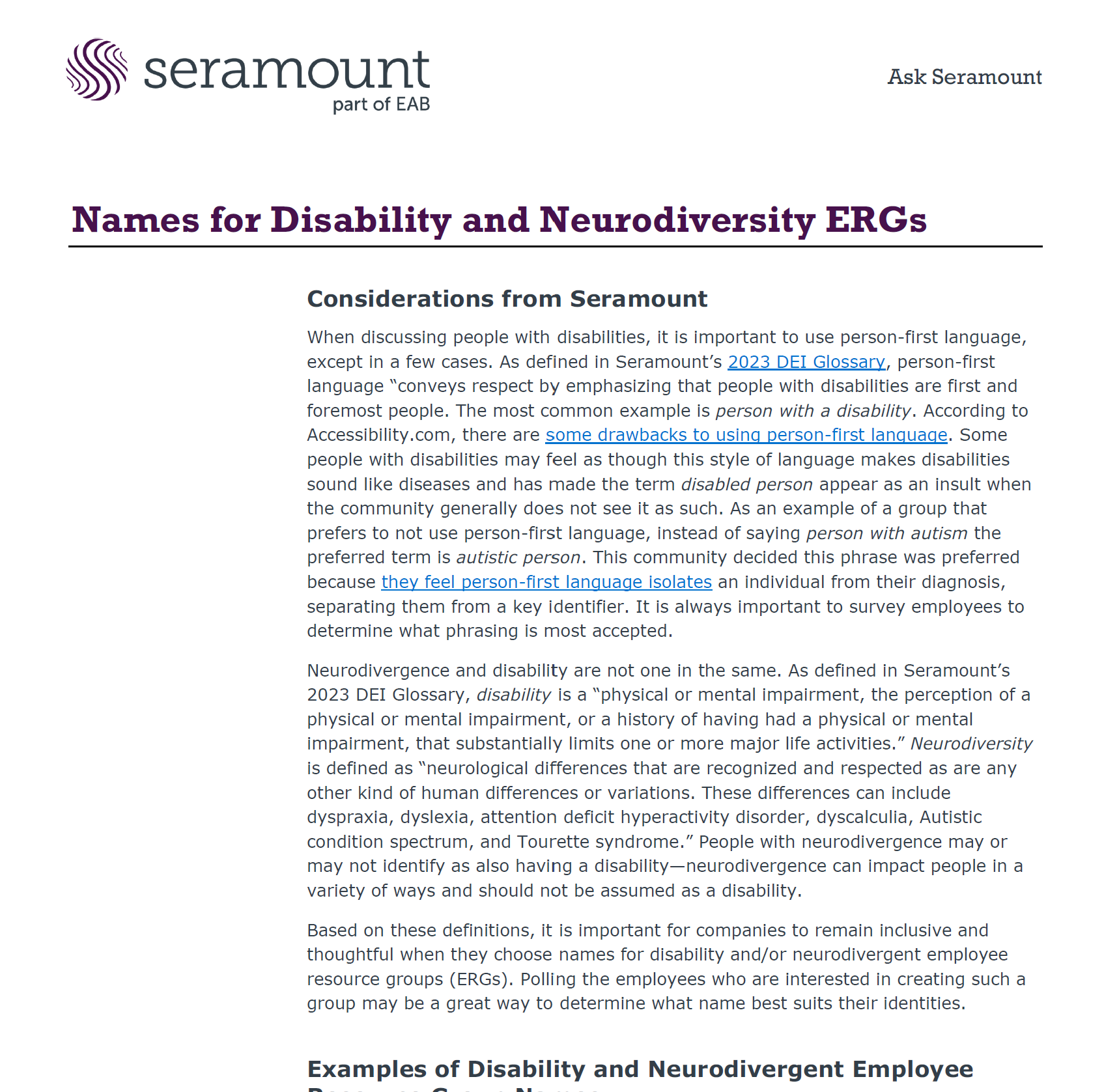 Naming Disability and Neurodiversity Employee Resource Groups