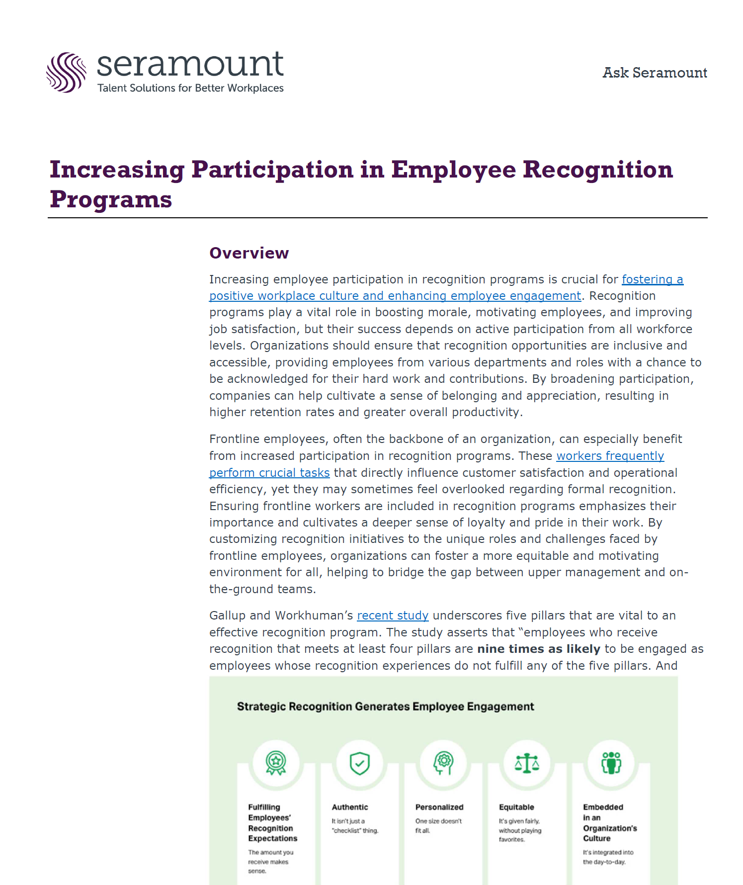 Increasing Participation in Employee Recognition Programs