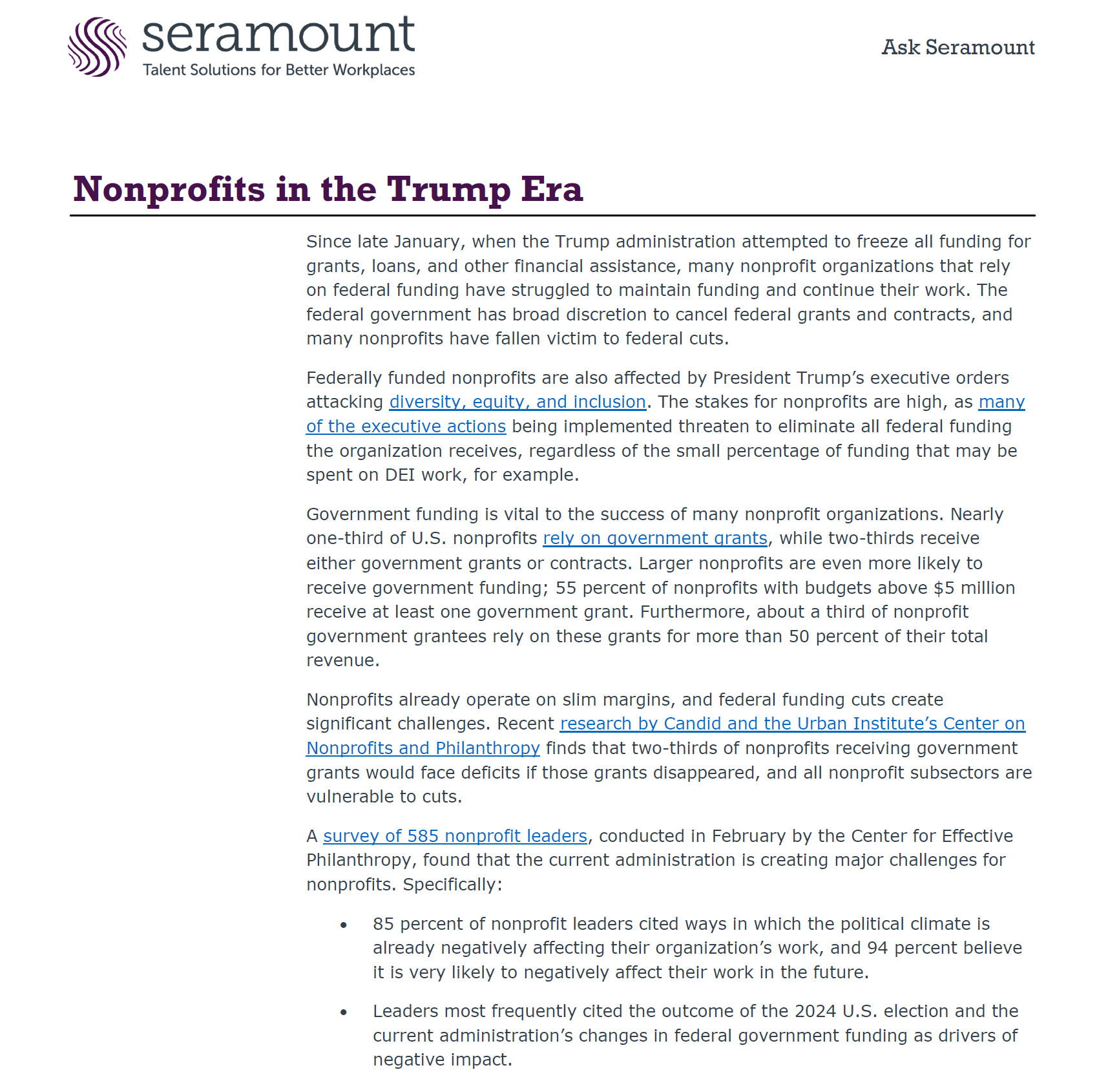Nonprofits in the Trump Era: Adapting to Federal Funding Cuts and Policy Shifts
