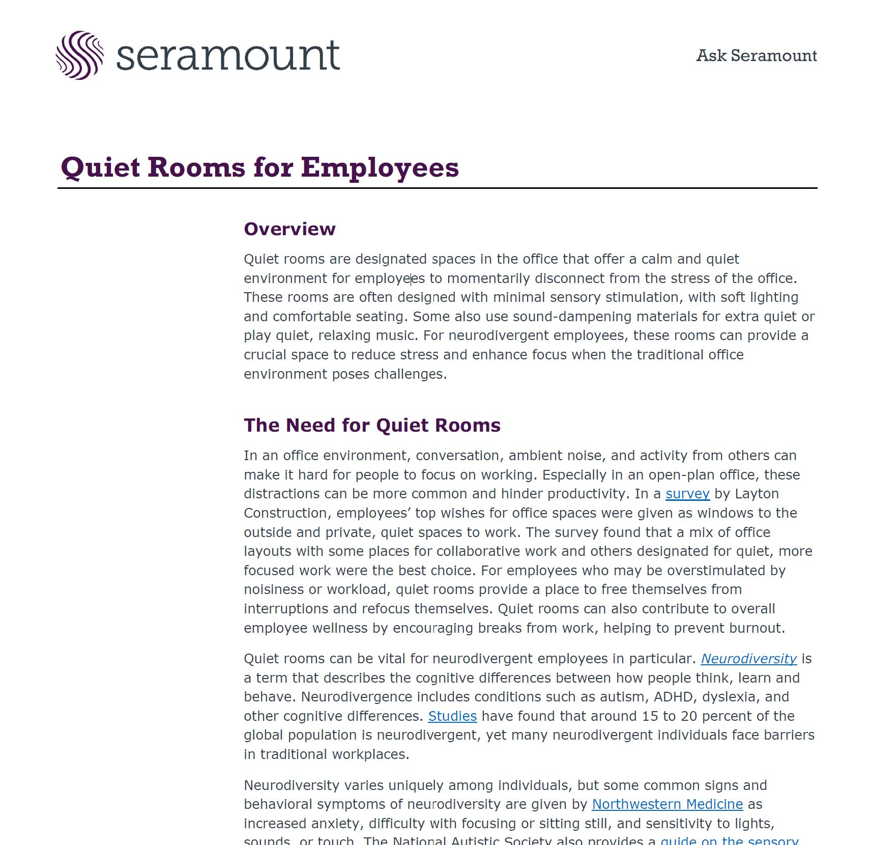 Quiet Rooms for Employees: Creating Inclusive and Restorative Workspaces