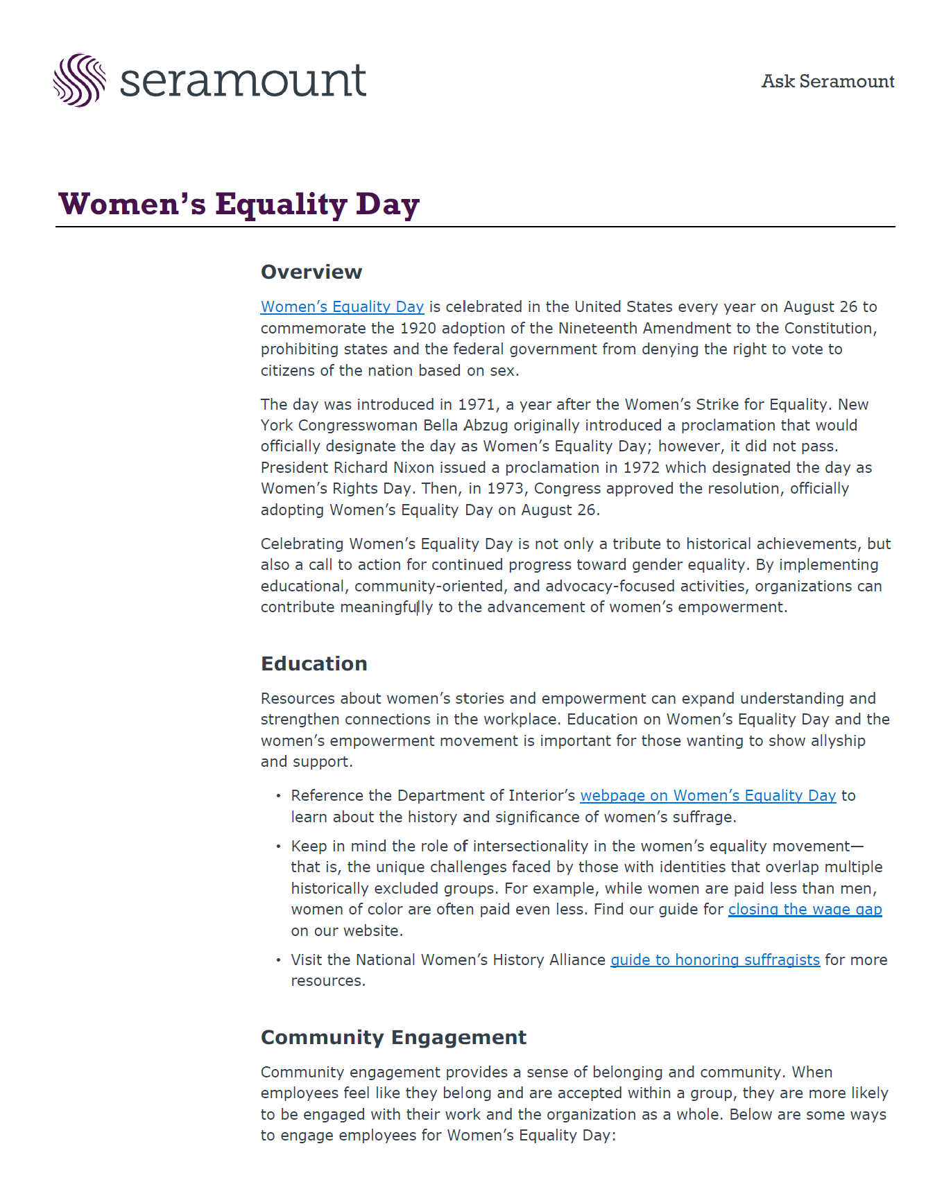 Women’s Equality Day