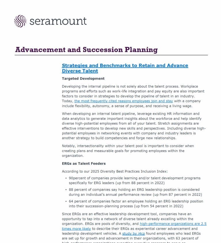 Advancement and Succession Planning