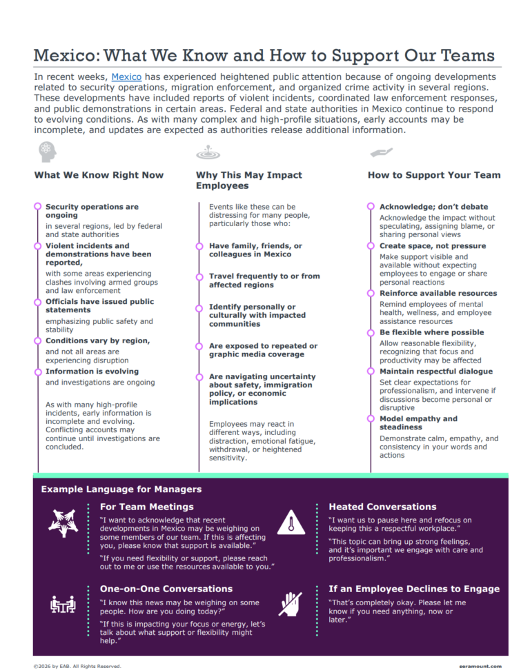 Mexico Developments: What We Know and How to Support Our Teams