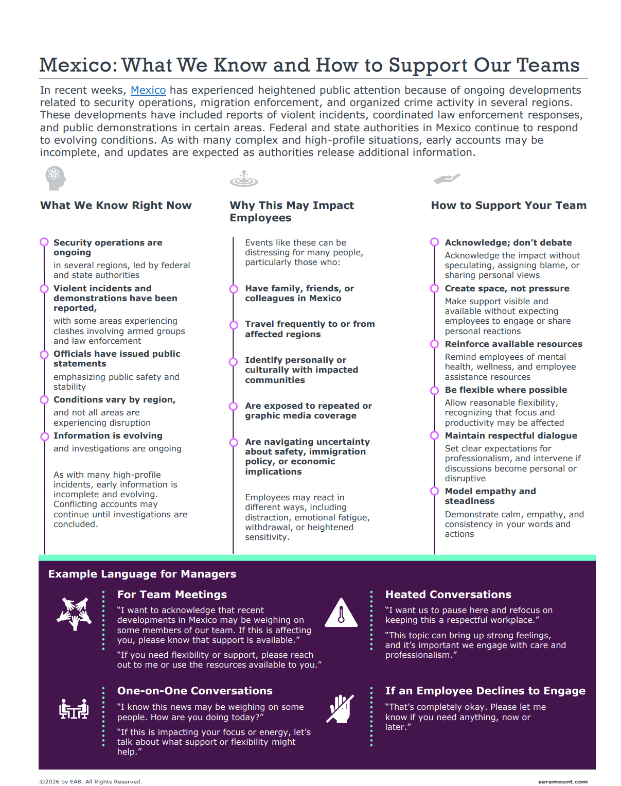 Mexico Developments: What We Know and How to Support Our Teams