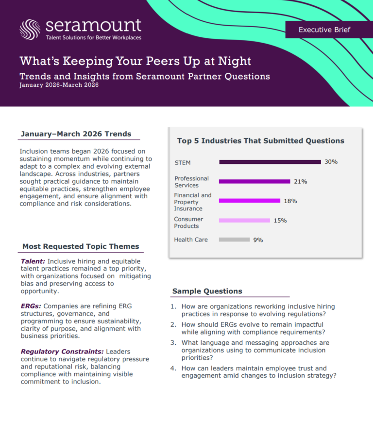 What's Keeping Your Peers Up at Night: Trends and Insights from Seramount Partner Questions