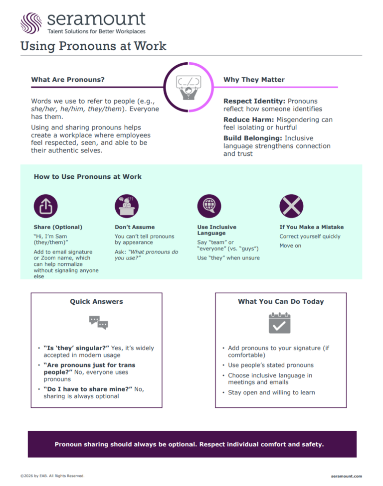 Using Pronouns at Work