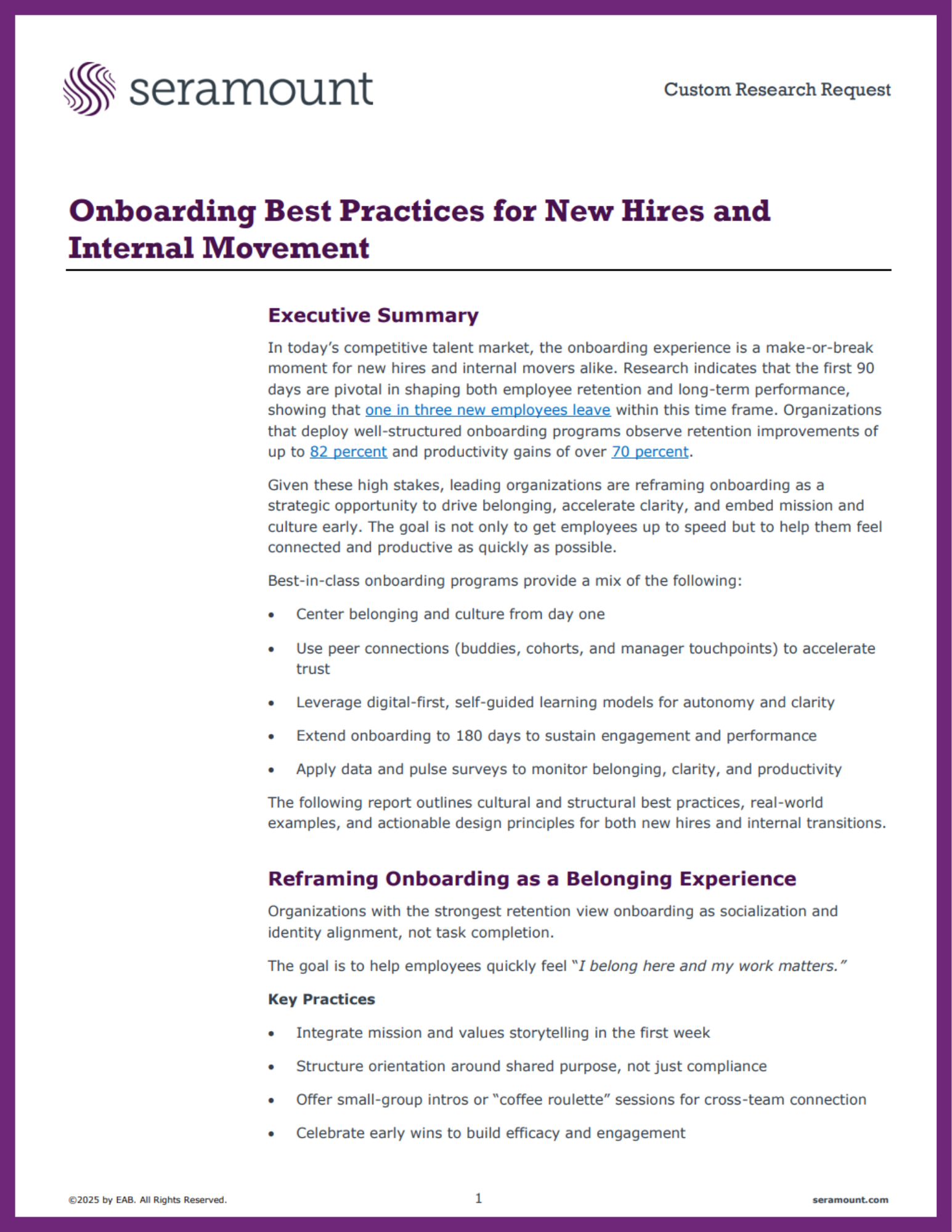 Onboarding Best Practices for New Hires and Internal Movement