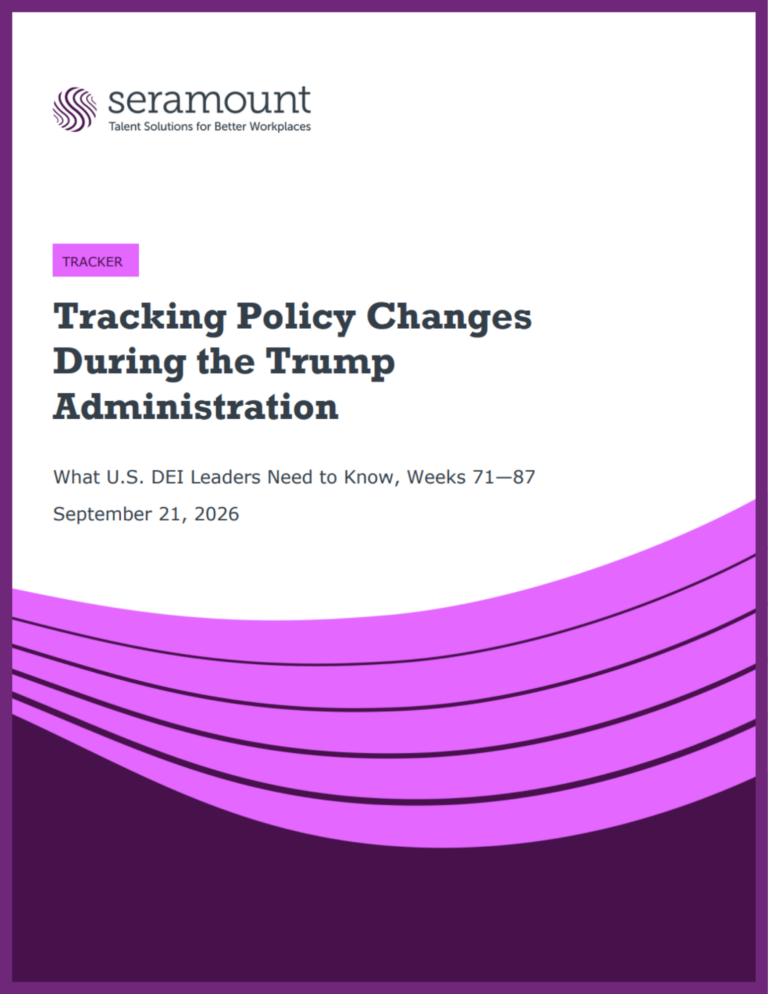 Tracking Policy Changes During the Trump Administration What U.S. DEI Leaders Need to Know, Weeks 71—87 September 21, 2026
