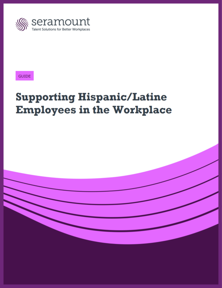 This guide provides an overview of the workplace experiences and challenges facing Hispanic/Latine employees, including bias, barriers to advancement, cultural and language considerations, and the impact of the current immigration and political landscape. Companies will receive actionable strategies for managers to strengthen recruitment, retention, career advancement, and support for first-generation professionals while fostering greater inclusion, belonging, and employee safety.